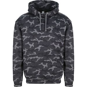 Vegan Hoodie met capuchon 'Camo' Black - XXL