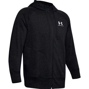 Under Armour Sweatshirt Herren Hoodie peckled Fleece Fz Blk 84709 Schwarz-S