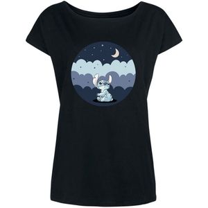 Lilo & Stitch Moonlover Dames T-shirt - zwart - XXL