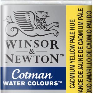 W&N Cotman Aquarelverf Half Napje Cadmium Yellow Pale Hue