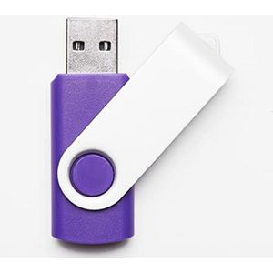 8GB USB 2.0 Flash Drive - Bulk Memory Stick in Purple Color