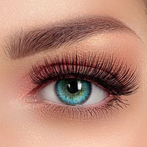 Beauty® kleurlenzen - Dubai Blue - jaarlenzen met lenshouder - blauwe contactlenzen