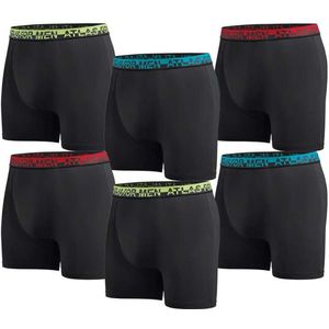 ATLAS FOR MEN - Set van 6 comfortabele stretchboxershorts - Heren - Verkrijgbaar in grote maten - L