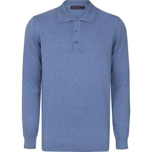 Felix Hardy - Polo Kraag - Gebreide Trui - Indigo - 100% Katoen Heren