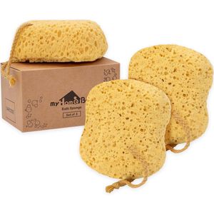 Grote Loofah-spons voor Doucheschuim - Set van 3 - Perfect voor een Zachte en Grondige Huidreiniging