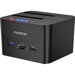 Hard Drive Docking Station voor 2.5 en 3.5 inch SATA HDD/SSD met Offline Clone en SD/TF Kaartlezer