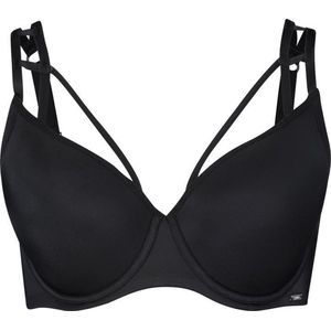 Sapph Hyper Padded Wire Big Cup Dames Voorgevormde Beugelbeha (grote Maten) Zwart-100c