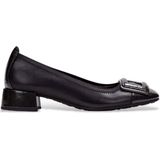 Hispanitas - Ballerina's - Zwart - Leren Schoenen - Met Decoratieve Details