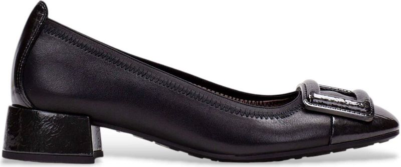 Hispanitas - Ballerina's - Zwart - Leren Schoenen - Met Decoratieve Details