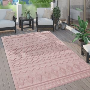 Paco Home Vloerkleed Tapijt Voor Binnen En Buiten Terras Keuken Scandinavisch Eenkleurig 240x340 cm