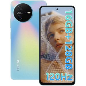 OSCAL Tiger 12 Smartphone - 5000mAh - 16GB RAM - 128GB ROM - 6.78 Inch - 64MP - NFC - 4G Dual SIM - Blauw