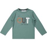 Dirkje Jongens Tshirt Get Out Sage
