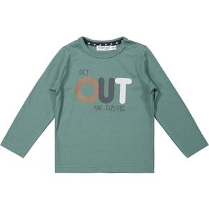 Dirkje Jongens Tshirt Get Out Sage
