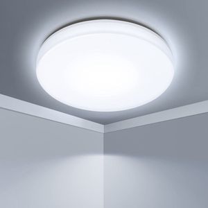 Aigostar 10I1R - LED Plafonnières - Badkamer Plafondlamp - IP54 - φ 28cm - Wit licht - 2800LM - 6500K - 24W