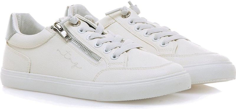 MTNG - Aria - Sportschoenen - Wit - Plat - Ritssluiting - Casual
