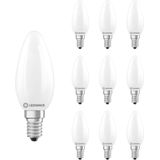 Ledvance - LED Filament Kaarslamp E14 - Mat Glas - 3.4W - 470lm - 2700K - Ø35mm - 10 stuks