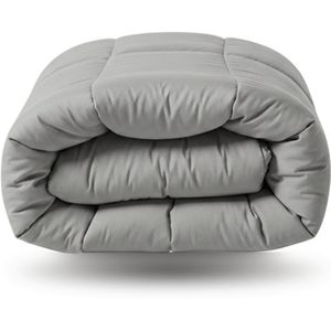 Zelesta - Wonderbed - Katoenen Dekbed - Morning Grey - 140x200 - Hoesloos Dekbed - Wasbaar