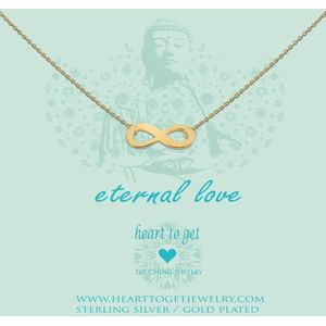 Heart to Get - Ketting met hanger - GeelGoud - Eternal love