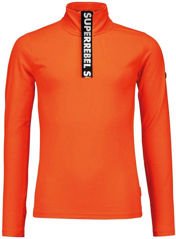 SuperRebel - SPURT Ski Sport Jersey Pully Neon Orange - Neon Orange - Maat 116