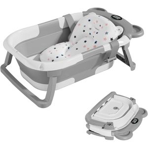 Draagbaar en Opvouwbaar Babybadje met Temperatuursensor - Geschikt voor Baby's van 0 tot 36 Maanden