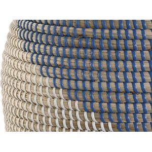 Vaas DKD Home Decor 31 x 31 x 50 cm Natuurlijk Blauw Zeegras Mediterrane