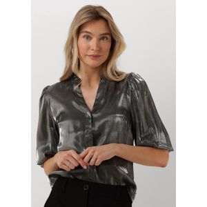 Jansen Amsterdam Sq782 Blouse Bo Dames - Jurken - Antraciet - Maat XL