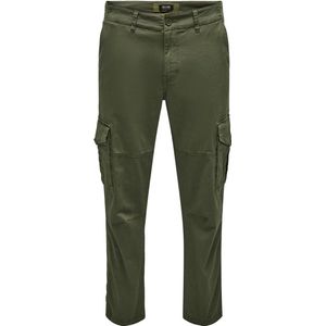 Only & Sons Broek Onsdean Life Tap Cargo 0032 Pant No 22025431 Olive Night Mannen Maat - W32 X L30