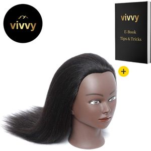 Mannequin Hoofd - Paspop Hoofd Met Haar - Pashoofd 2 In 1 - 100% Tevredenheidsgarantie - Incl. Tafelklem