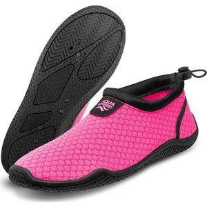 Aqua Speed Unisex Waterschoenen – Voor Kinderen & Volwassenen – Antislip, Sneldrogend & Ideaal voor Strand, Zwembad & Watersport - Neonroze 35