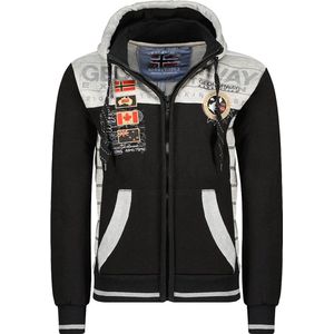 Zwart Vest Met Capuchon En Rits Geographical Norway Geday - S