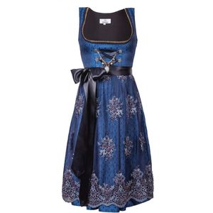 Midi Dirndl Josepha Met Kanten Schort en Charivari - Maat 32-54