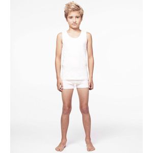 Woody ondergoed set jongens - wit - 1 onderhemd en 2 boxers - maat 152