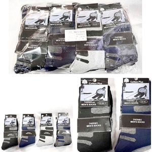 Thermosokken - Warme wintersokken - 4 Paar - Maat 39/42