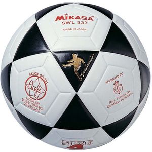 Mikasa Swl-337 Zaalvoetbalbal Wit,Zwart 4