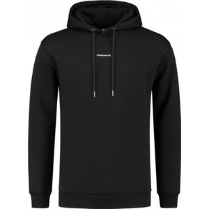 Purewhite - Heren Slim fit Sweaters Hoodie LS - Black - Maat XL