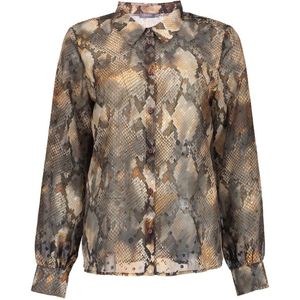 Geisha - 53634-20 - Blouse - Slangenprint - Grey/Brown