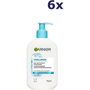6x Garnier SkinActive Reinigingsgel Hyaluronzuur en Aloë Vera 250ml