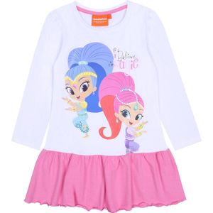 Wit-roze meisjestuniek met franje - Shimmer & Shine / 98