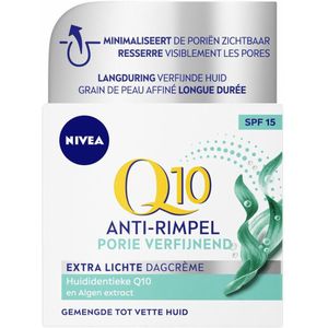 NIVEA - Q10 POWER Dagcrème - Anti-Rimpel Gezichtscrème - Poriën Verfijnend - Voor gemengde tot vette huid - SPF 15 - 50 ml - 1 stuk