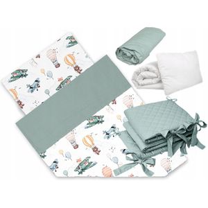 Babymandje Beddengoed Set 6 Delen 100% Katoen