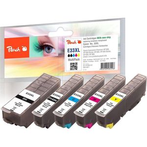 Peach cartridge Epson combipack zwart + kleur E33 XL
