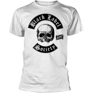 Black Label Society Heren Tshirt -XXXL- Skull Logo Wit