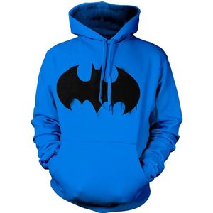 Batman Inked Logo Hoodie Blue-S
