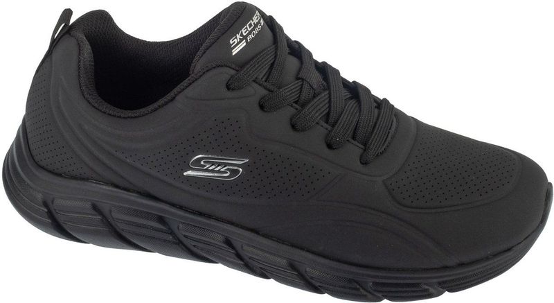 Skechers - BOBS B FLEX LO - Sneakers - Zwart - Plateau - Vetersluiting