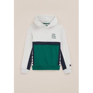 WE Fashion Jongens hoodie met colourblock