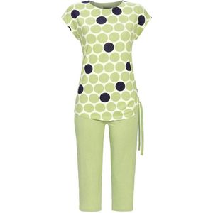 Ringella Pyjama 3/4 broek - 528 Green - maat 44 (44) - Dames Volwassenen - Katoen/Modal/Tencel- 4211225-528-44