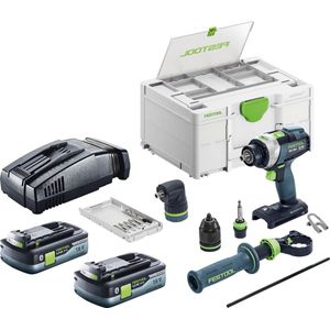 Festool TPC 18/4 I-Basic-Set accu-slagboormachine 18 V 75 Nm borstelloos + 2x accu 4.0 Ah + snellader + systainer