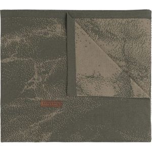 Baby's Only Gebreide wiegdeken - Baby deken Marble - Khaki/Olive