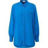s.Oliver - Blouse - Koningsblauw - Klassieke Blouse - Lange Mouw