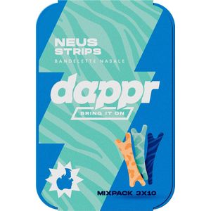 Dappr Neusstrips Savanne stijl – 30x Adem Vrij | Voor Sporters & Slapers | Natuurlijk, Duurzaam Bamboe